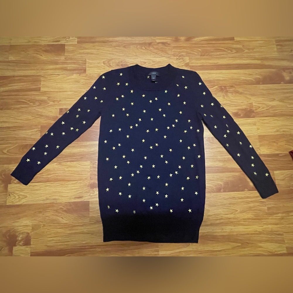 J Crew - Sweater with Embroidered Stars